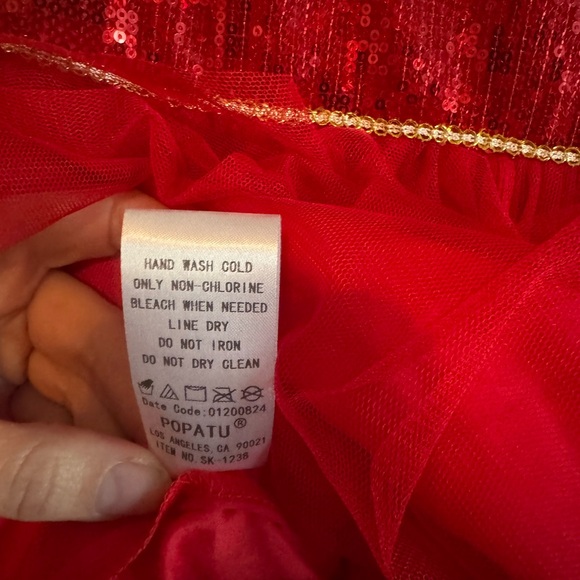 Popatu Sequin Layered Tulle Dress - Christmas - Size 8 - Picture 7 of 7